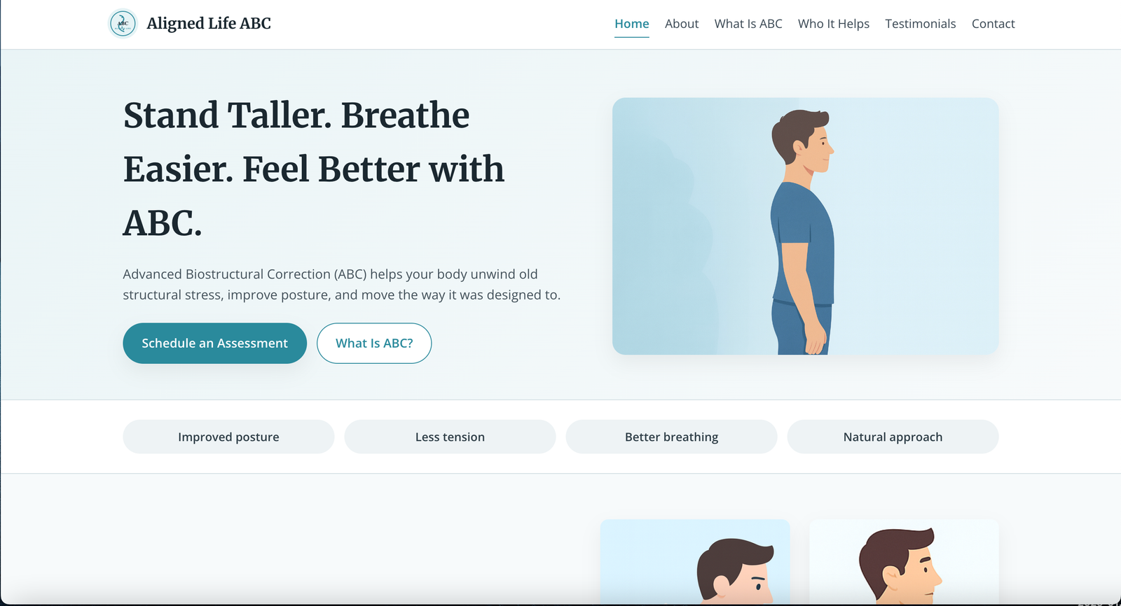 Advanced Biostructural Correction website template preview